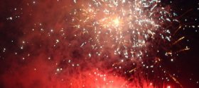 Shibamata summer fireworks in Tokyo