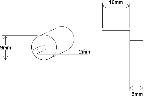 Dimensions of the cast iron cylinders